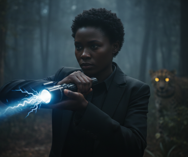 Multifunction Taser 288 Extreme Defense Tool with High Voltage Stun, LED Flashlight, Black Anodized Aluminum